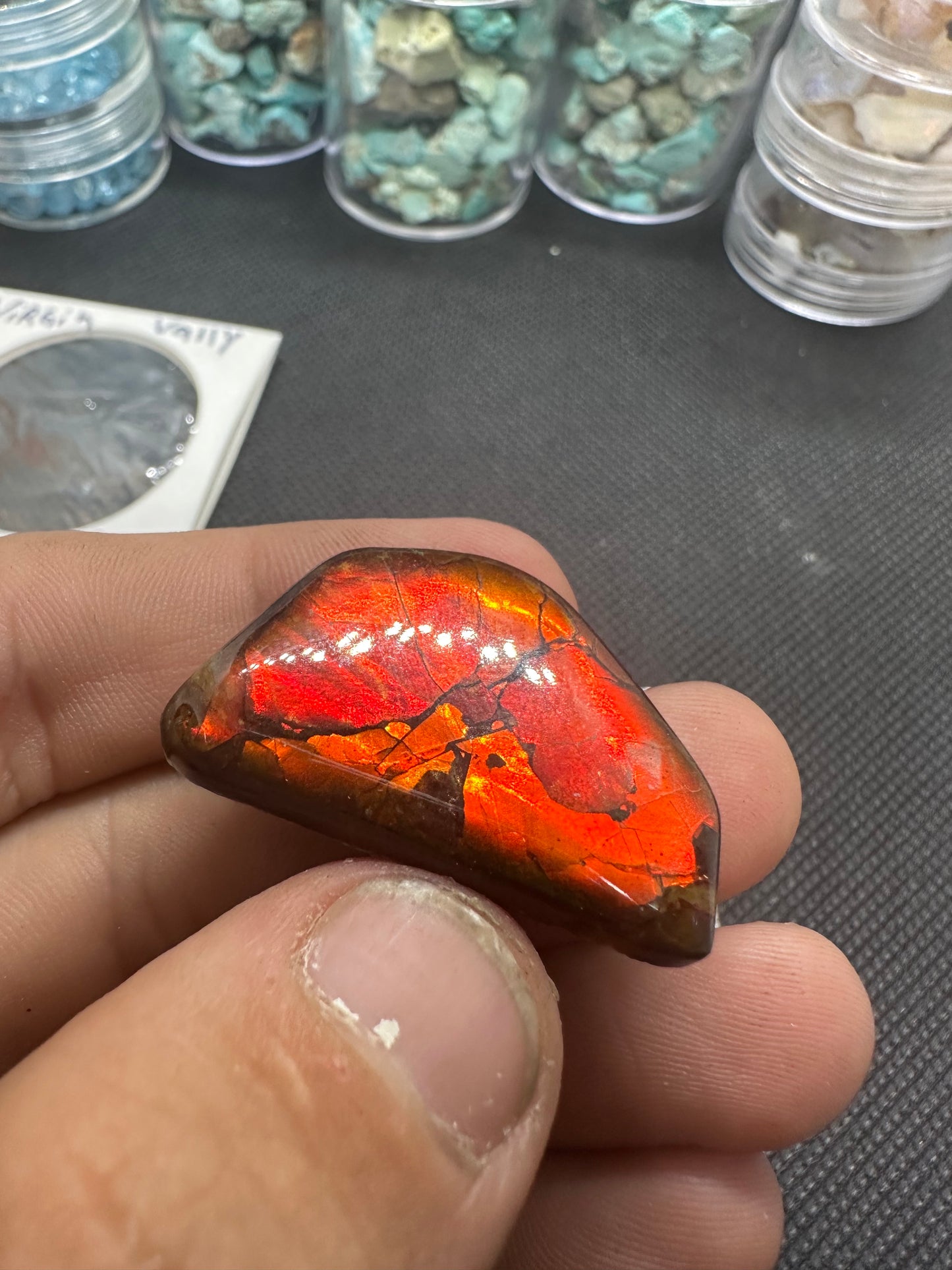 Large virgin valley opal doublet 