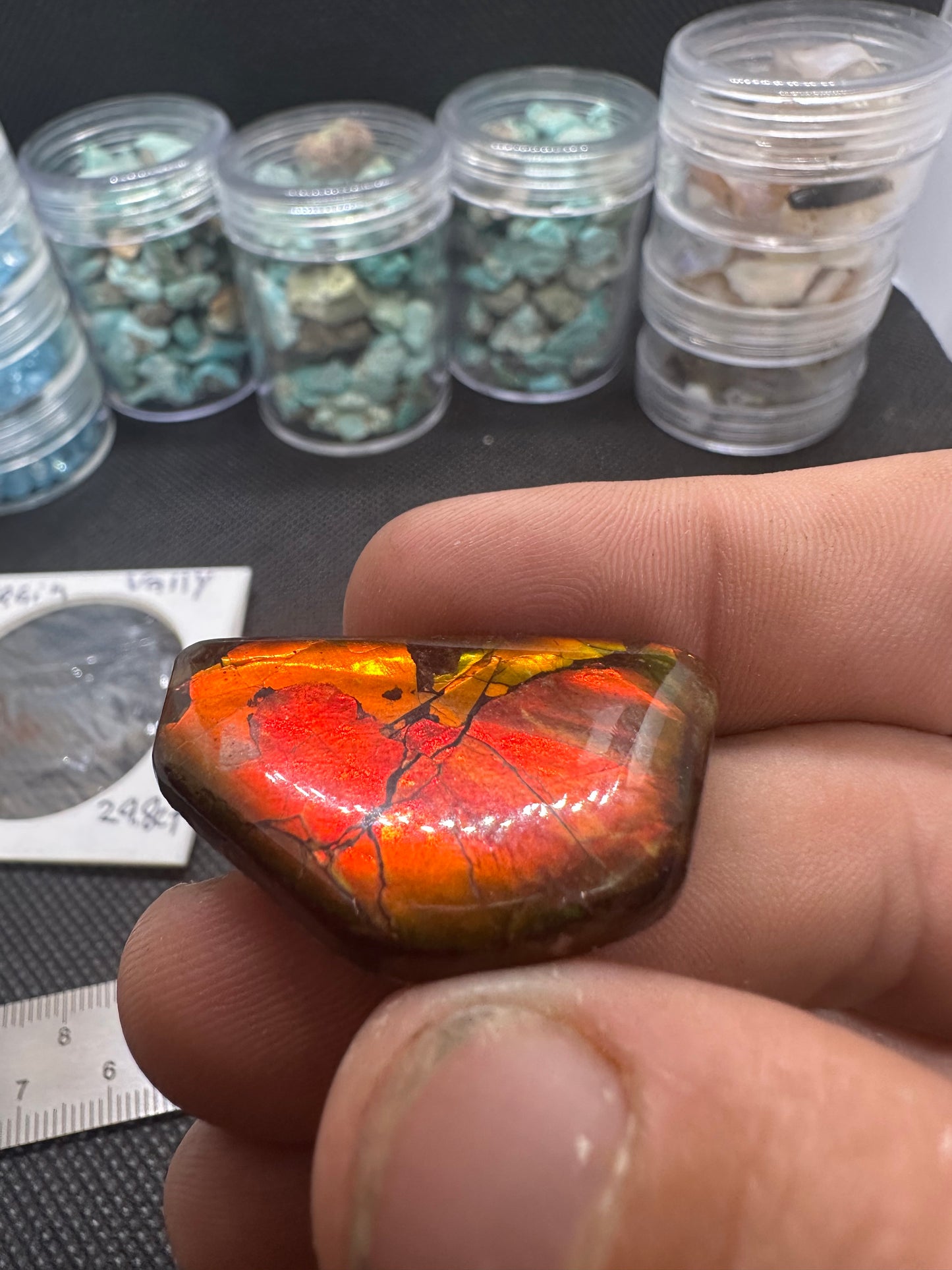Large virgin valley opal doublet 