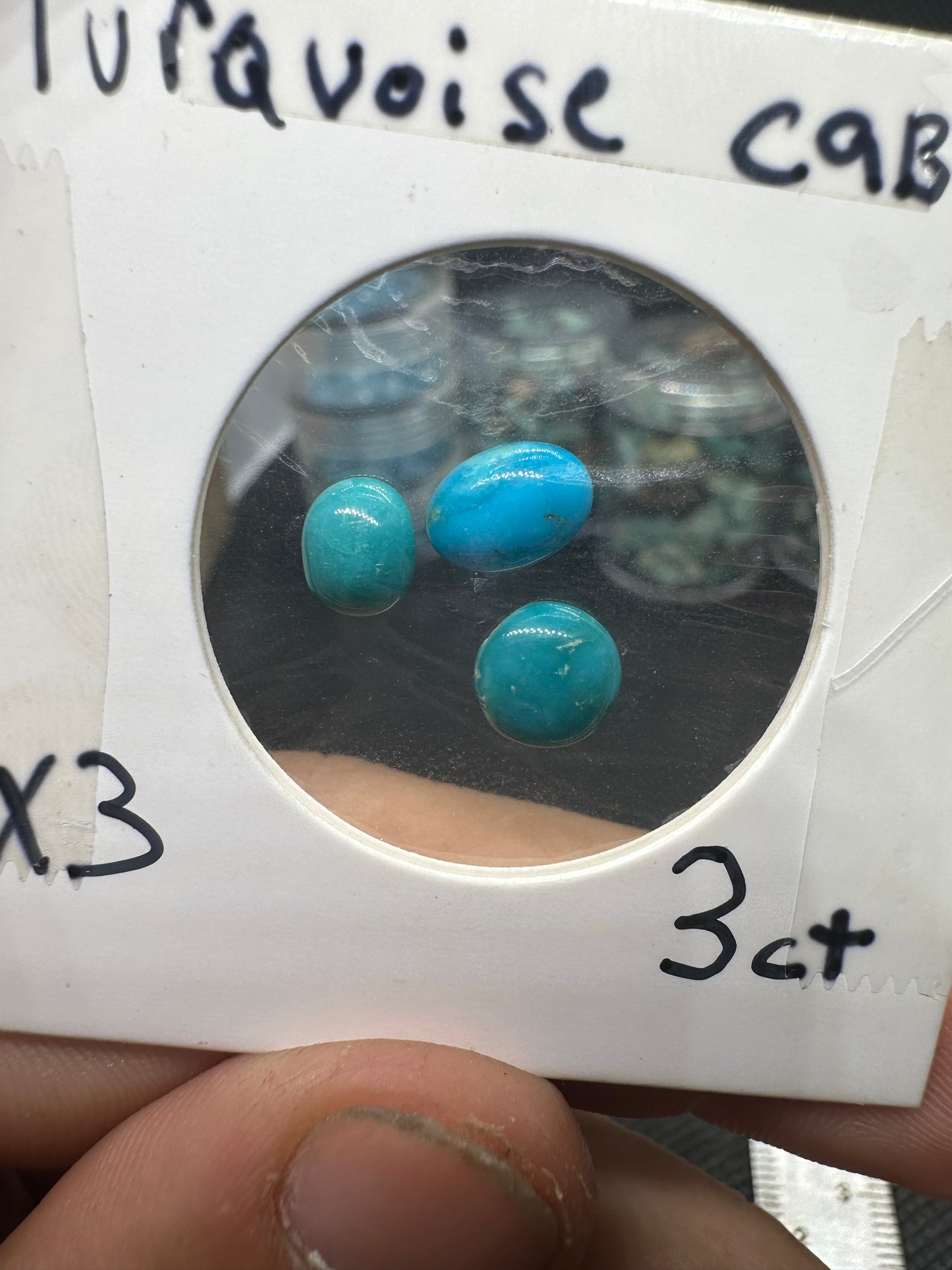 Turquoise cabochons 