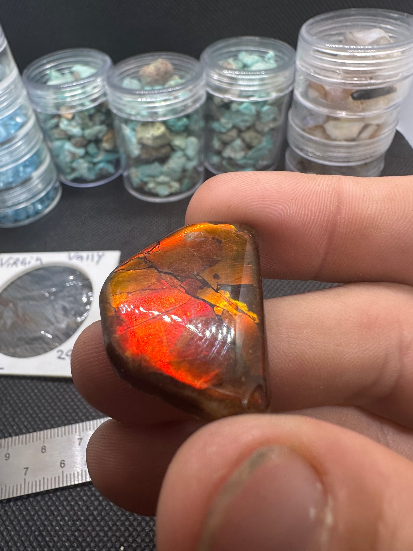 Large virgin valley opal doublet 