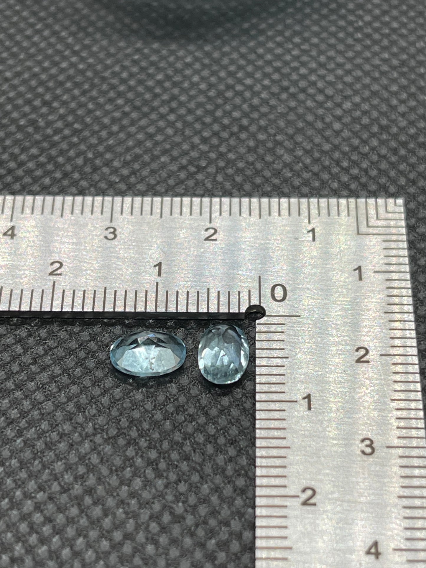 Small oval faceted￼, Blue Sky Topaz