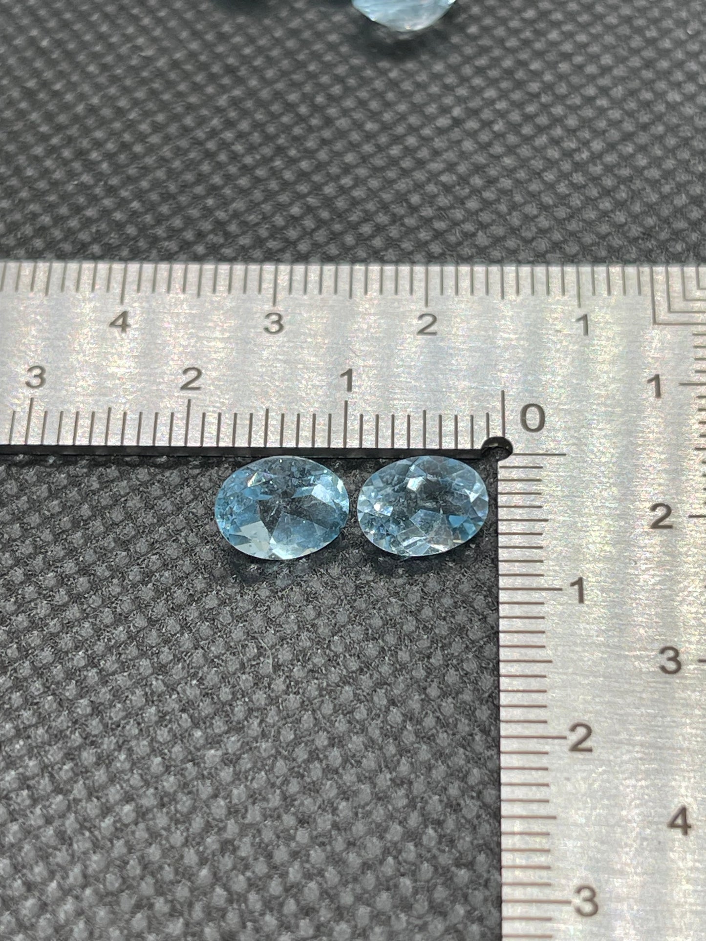 Large Oval faceted￼, Blue Sky Topaz ￼