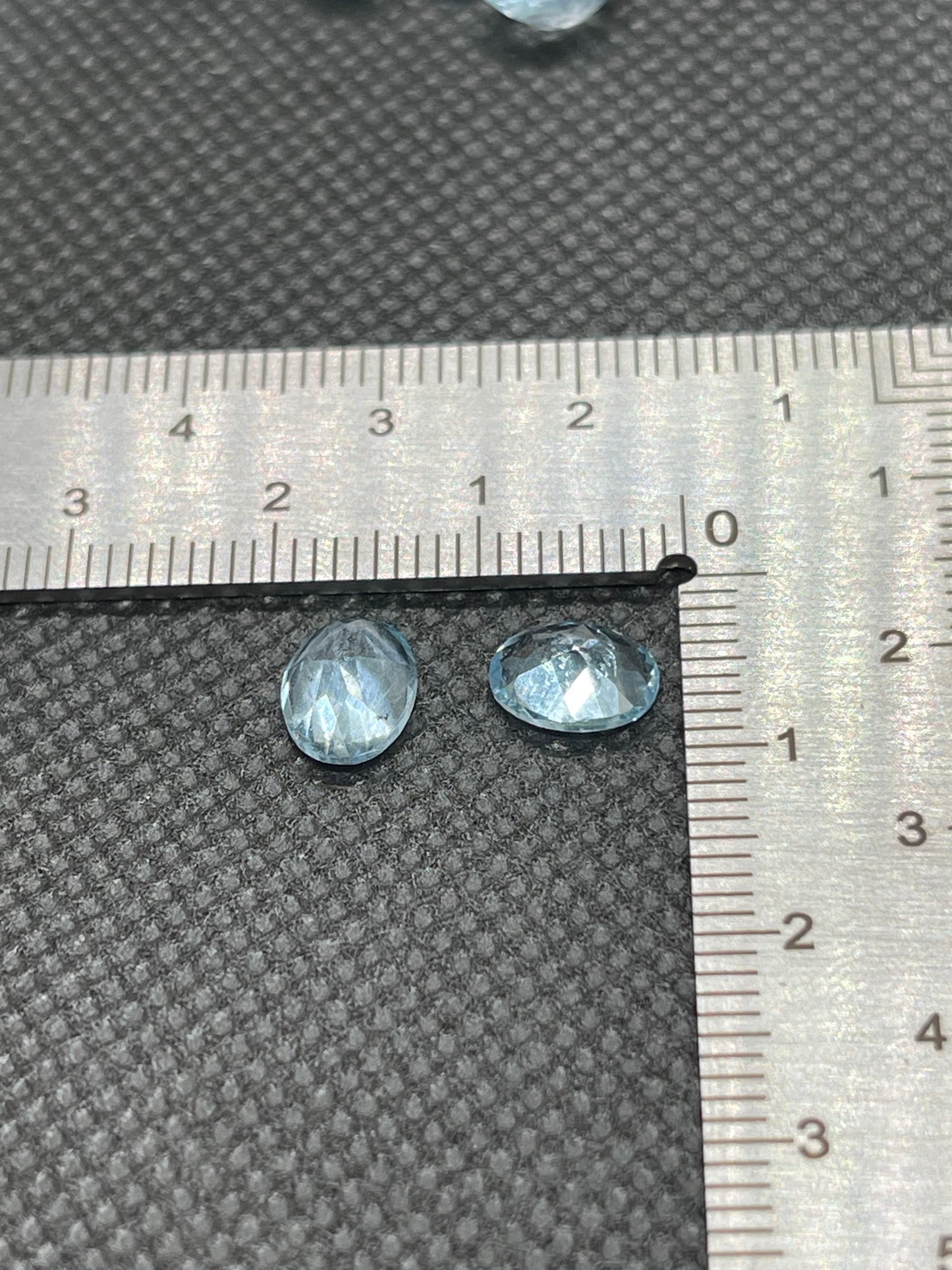 Large Oval faceted￼, Blue Sky Topaz ￼